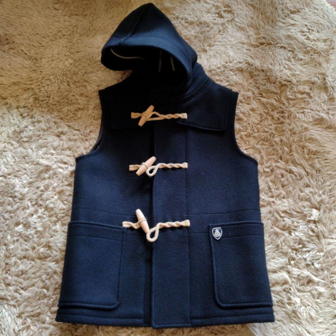 ORCIVAL　フード付きダッフルベスト　濃紺　試着のみ　良品