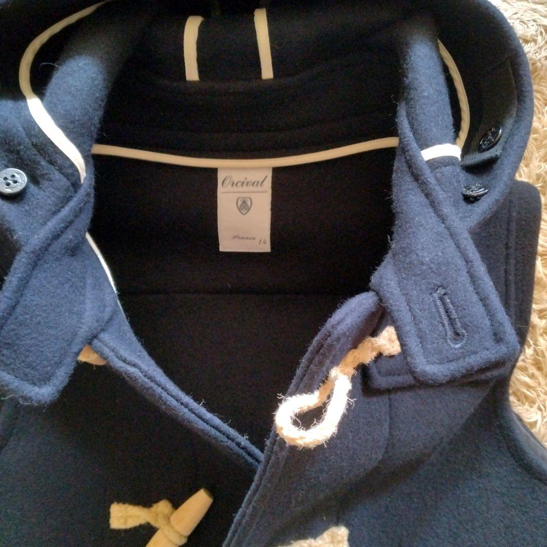 ORCIVAL　フード付きダッフルベスト　濃紺　試着のみ　良品