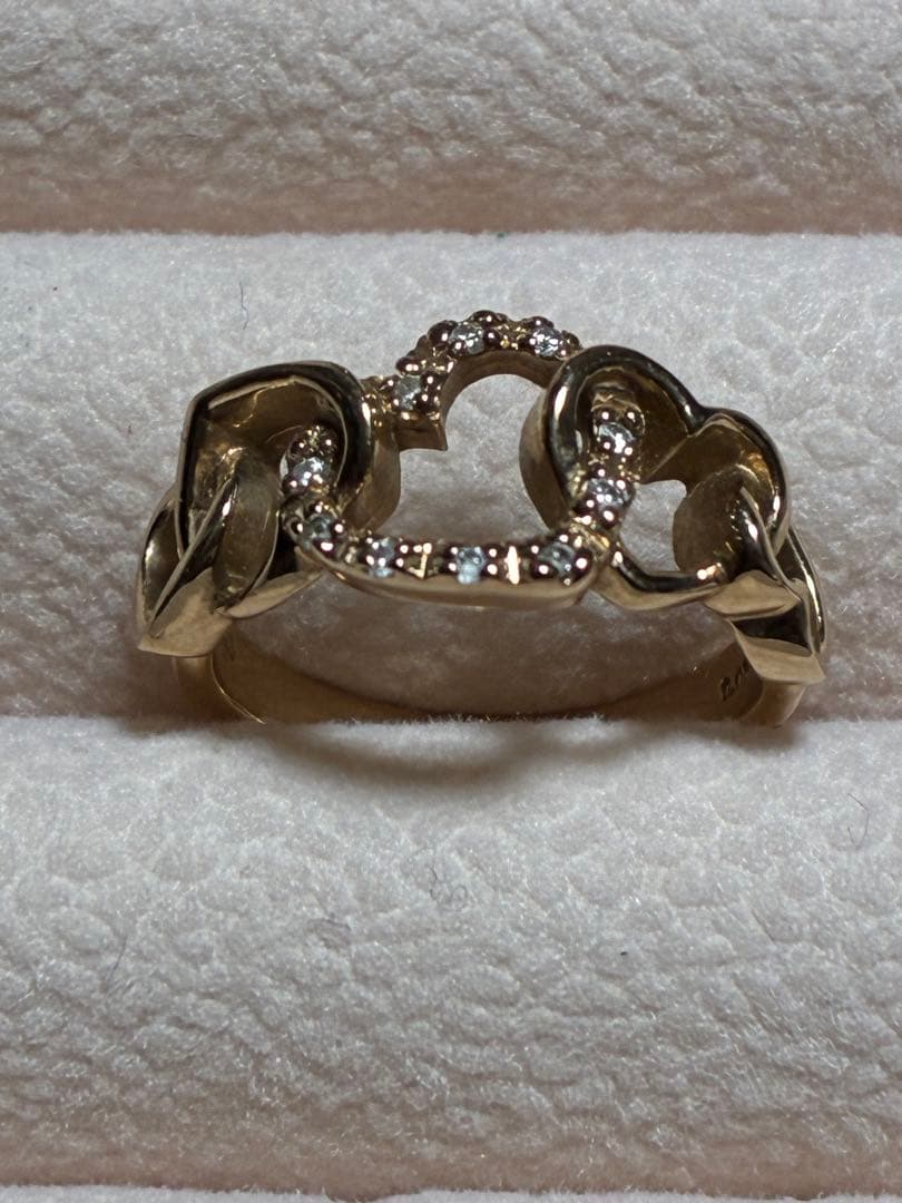 サマンサティアラ　K18 ゴールド ハート型 リング　8号　4.1g