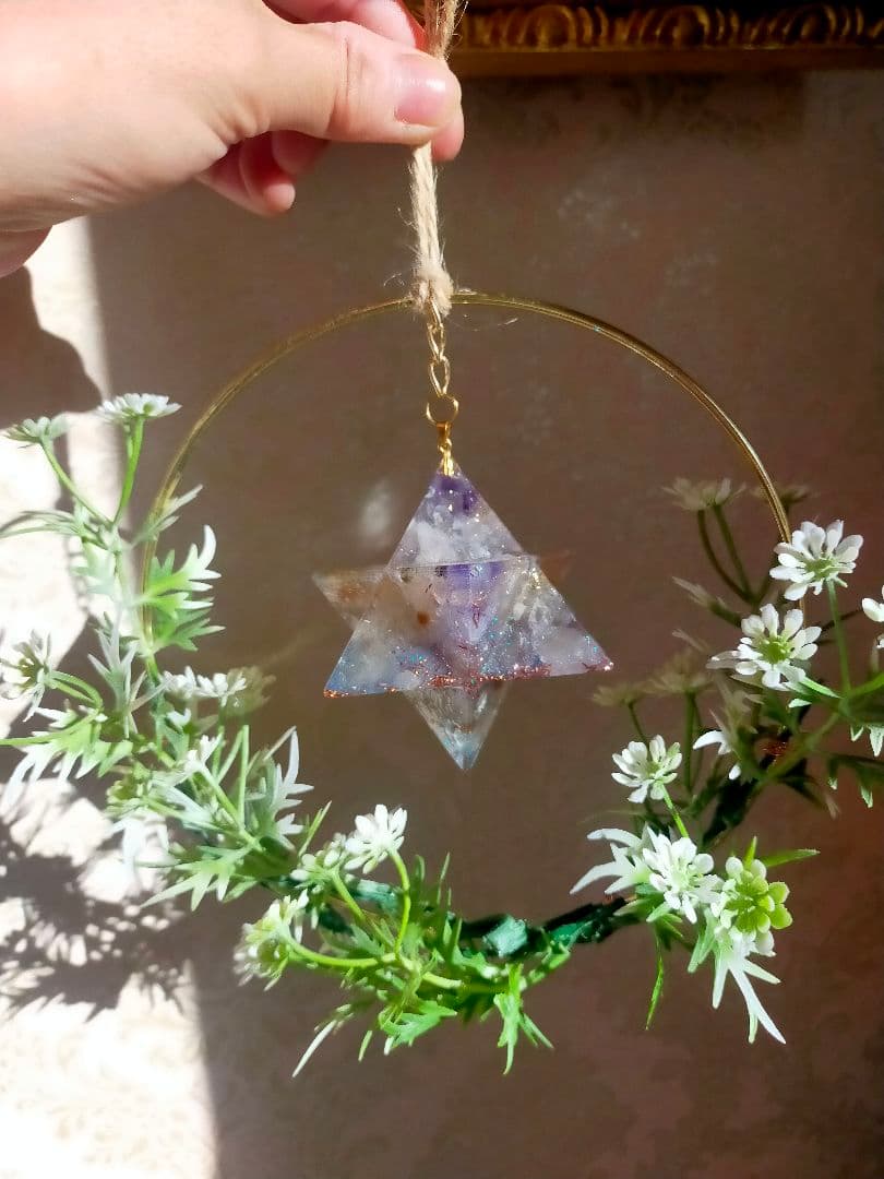 特大　オルゴナイト　マカバスター　インテリア　浄化　電磁波カット　開運引き寄せ