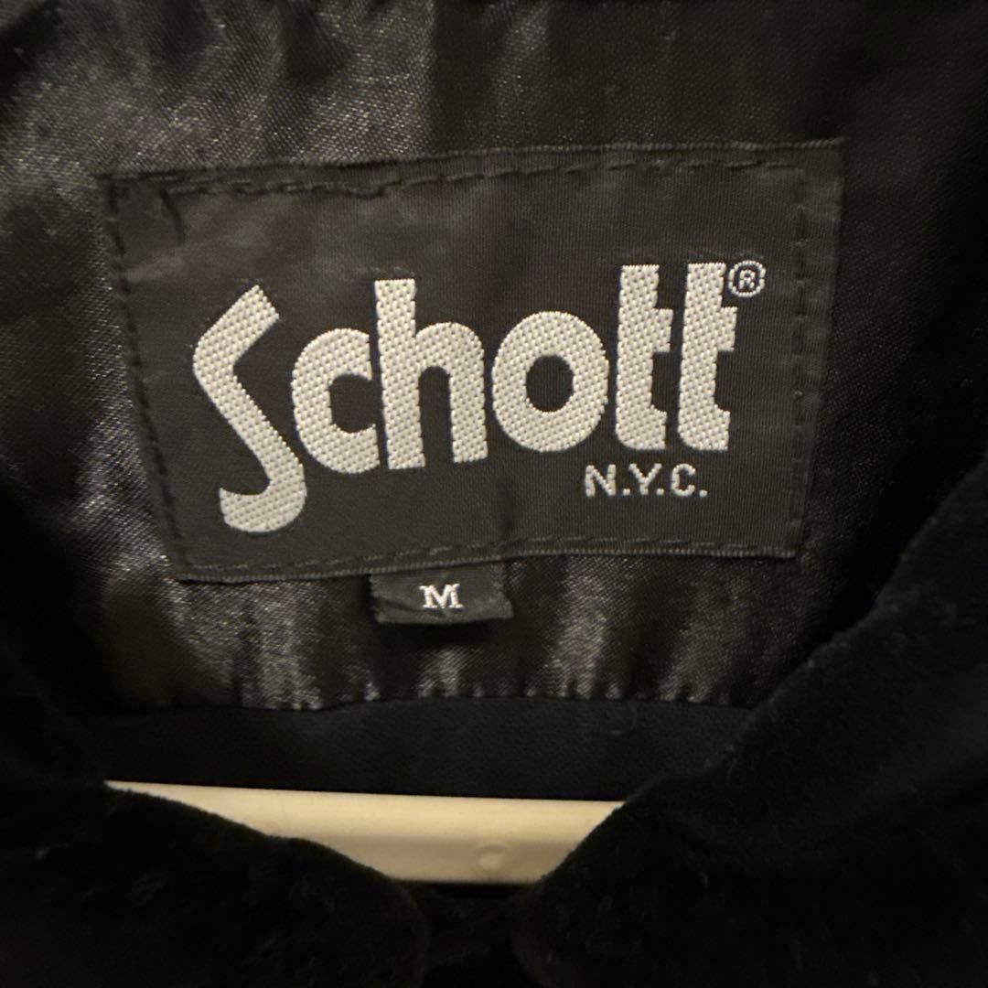 【レア】Schott スーベニアシャツ 別珍 Mサイズ