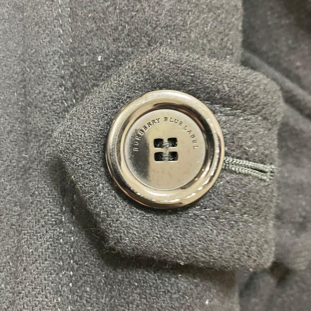 美品✨バーバリーブルーレーベル アンゴラ ダッフルコート ノバチェック 38