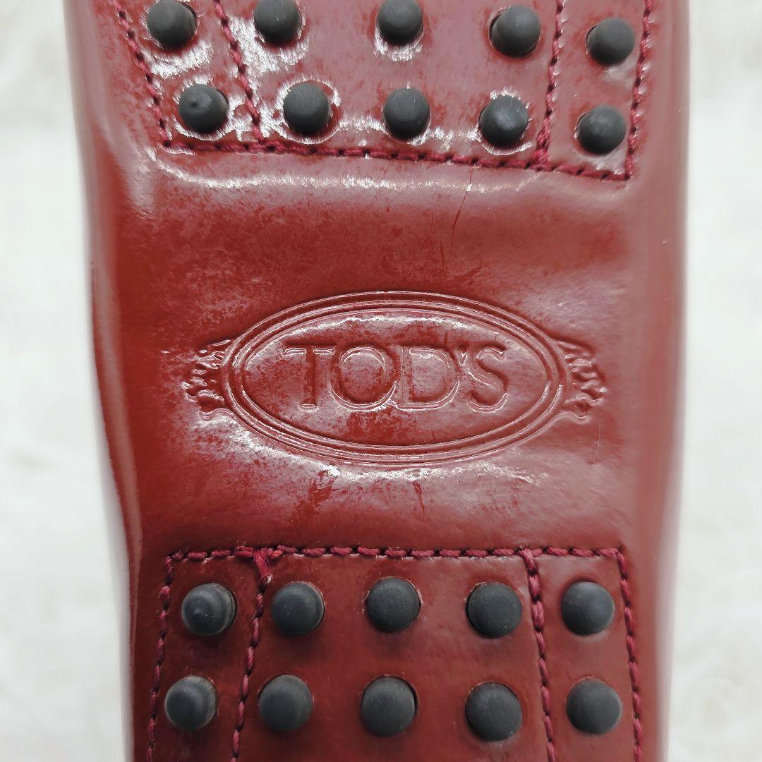 ✨超美品✨TOD'S エナメル タッセル ドライビングシューズ 24.5cm