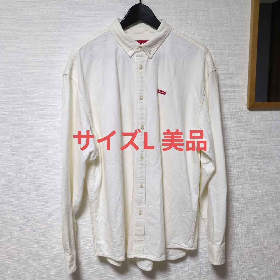 Supreme ホワイト ボタンダウンシャツ　サイズL
