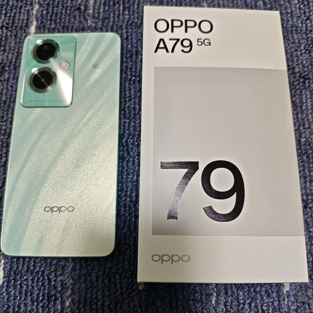 【中古品】OPPO A79 5G スマートフォン グリーン 本体