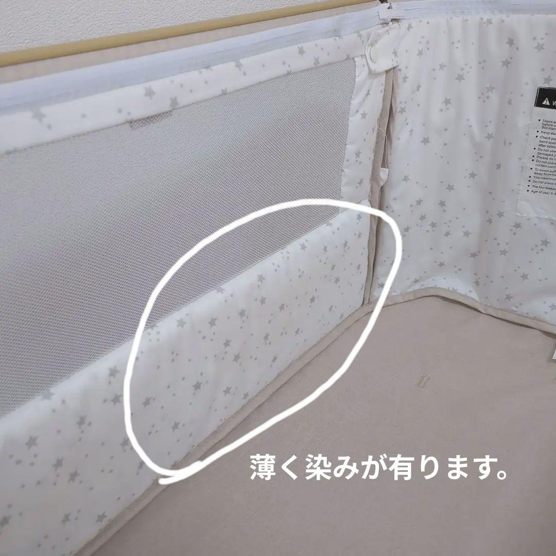 【中古良品】HZDMJ ベビーベッド　カーキ