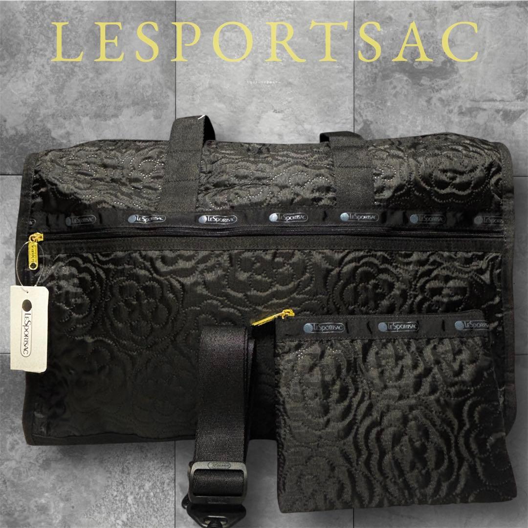 くにともぎゅうさん専用 ボストンバッグ ブラック　パフィーブロッサムズ　黒　花柄