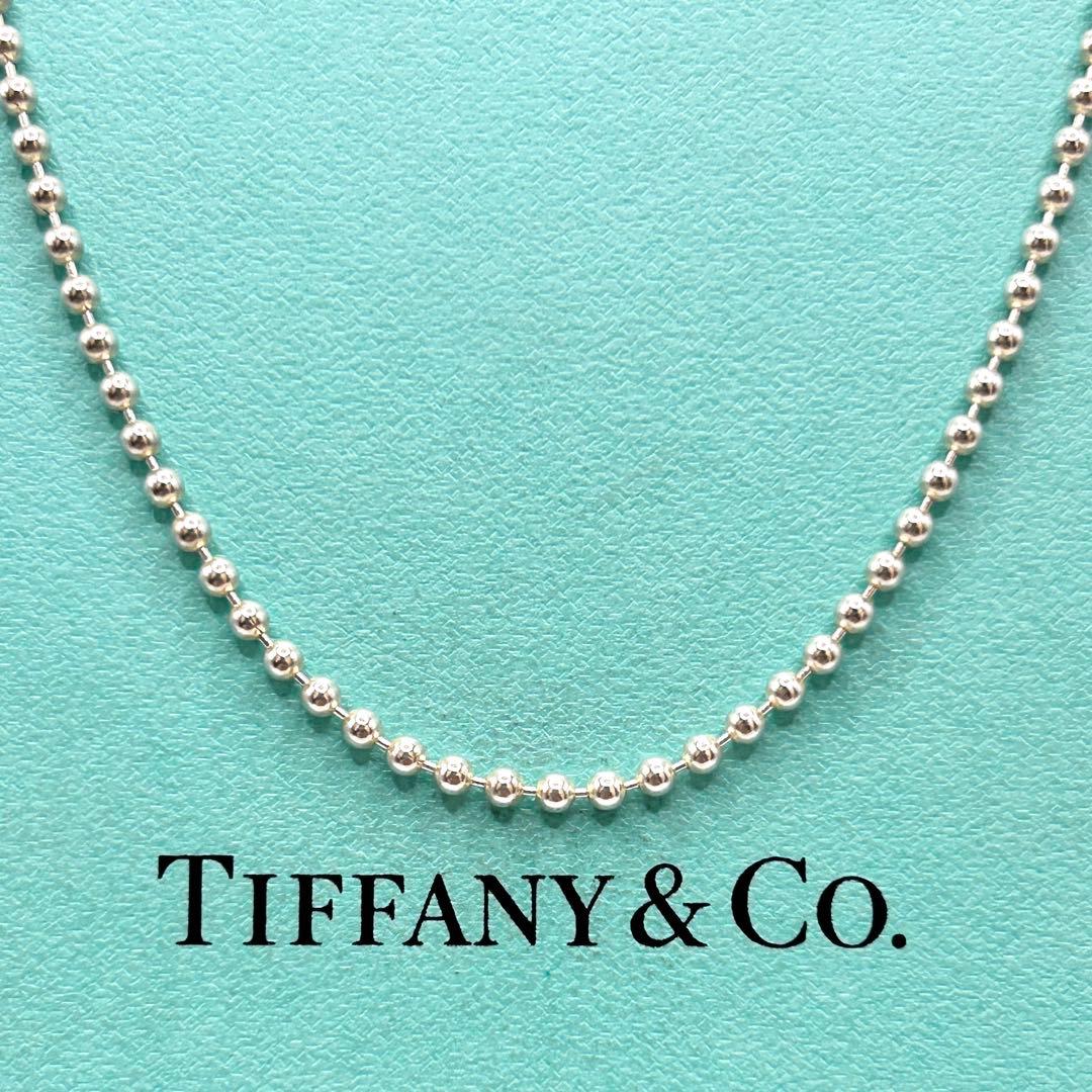 美品　ティファニー　ボールチェーン　ネックレス　シルバー　925 約50cm