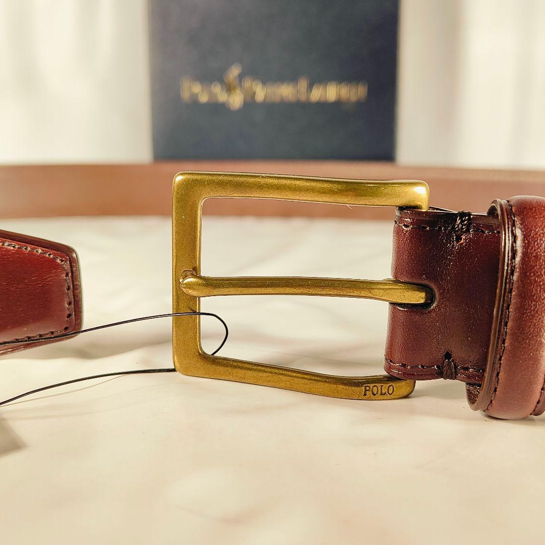 【新品 タグ付き】PRL RALPH LAUREN　高級カーフスキンドレスベルト