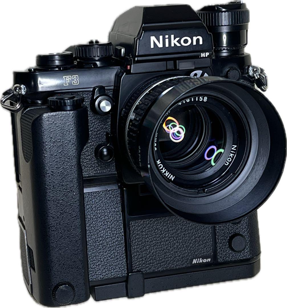 フィルムカメラ Nikon F3HP+MD-4+NIKKOR 50mm 1:1.4