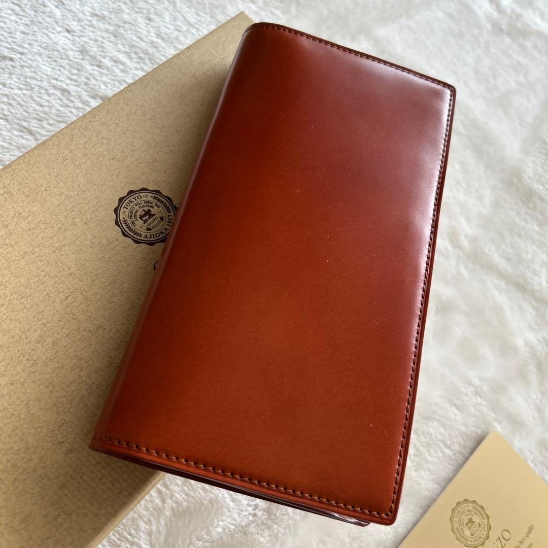 GANZO キャラメル色の長財布