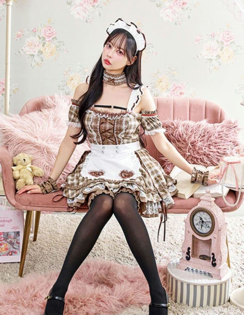 マリームーン　チョコレートチャンクチェックメイド バレンタインコスプレ