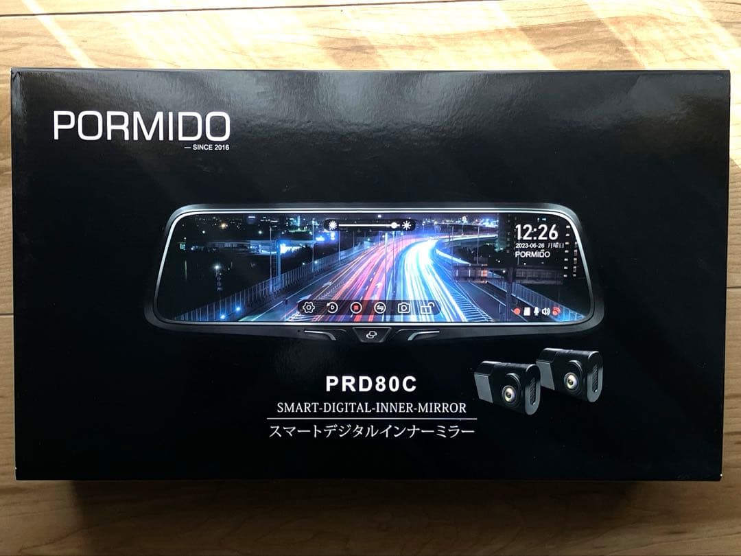 ポーミド PRD80C 2025年式 ドラレコ ミラーミラー取り付け式