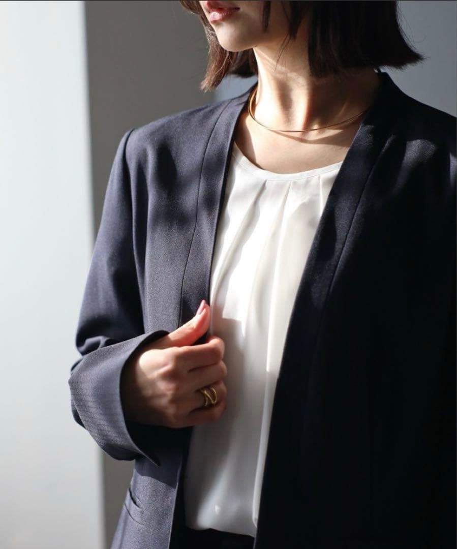 未使用RIRIYANO 洗えるスーツ　セットアップ　3点セット　黒　パンツ