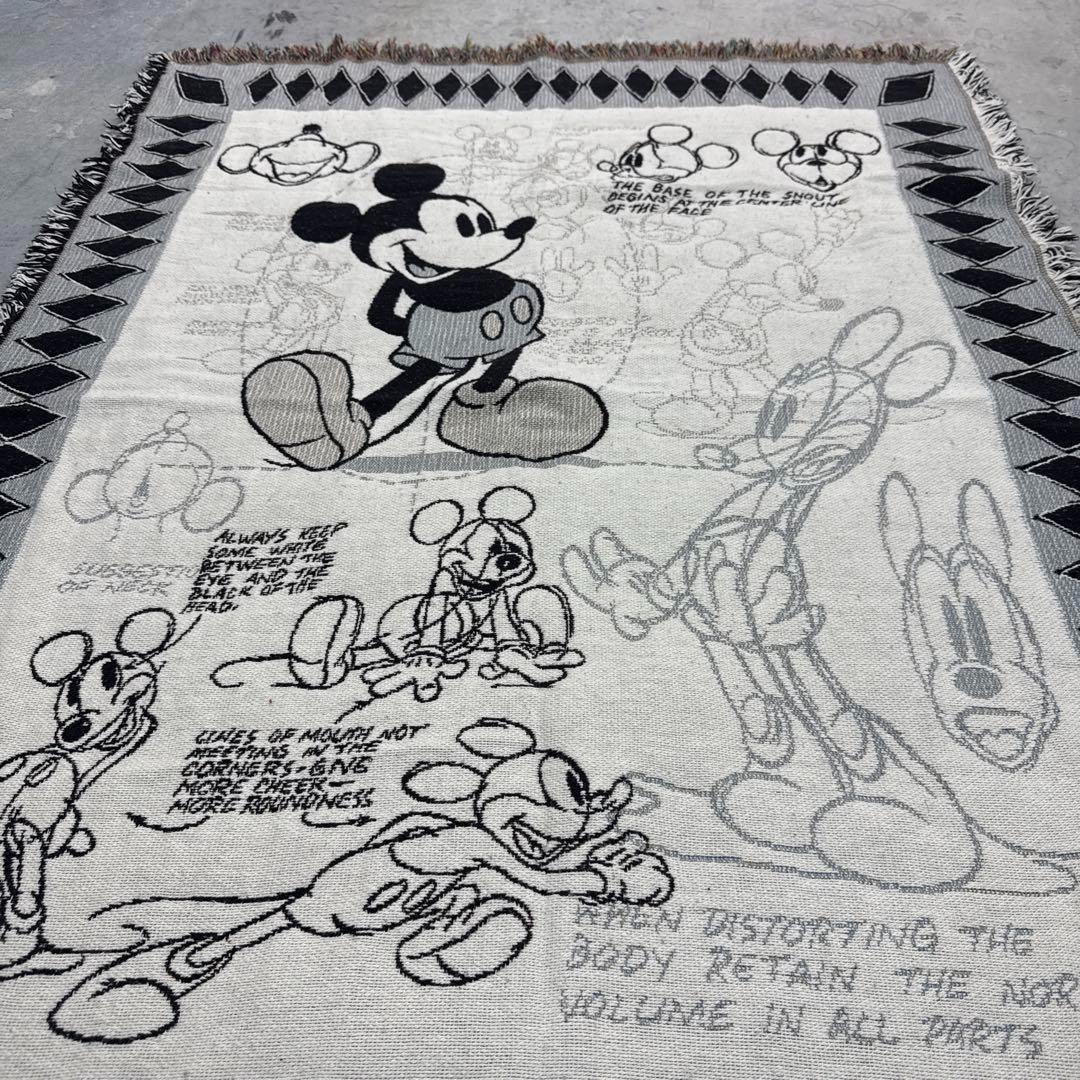 ディズニー　ミッキーマウス　マルチカバー　ソファーカバー　ラグ　155x113