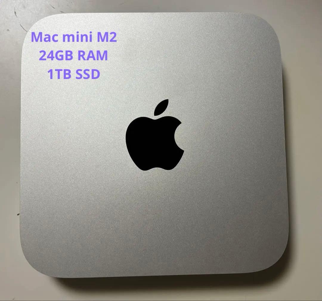 Macデスクトップ Apple Mac Mini M2 24GB RAM 1TB SSD