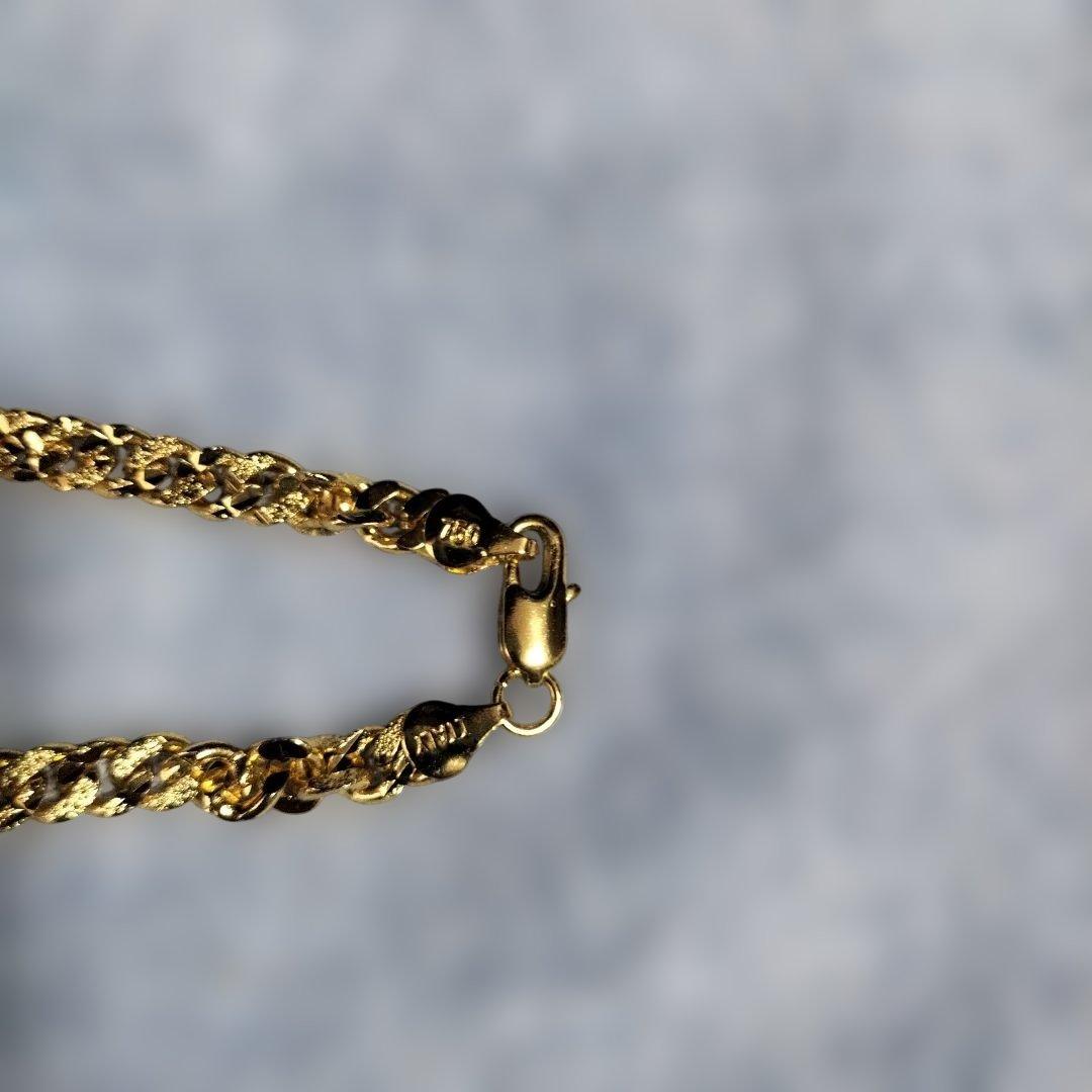 断捨離夢人　ゴールドネックレス　750　 ITARYの刻印18k26g