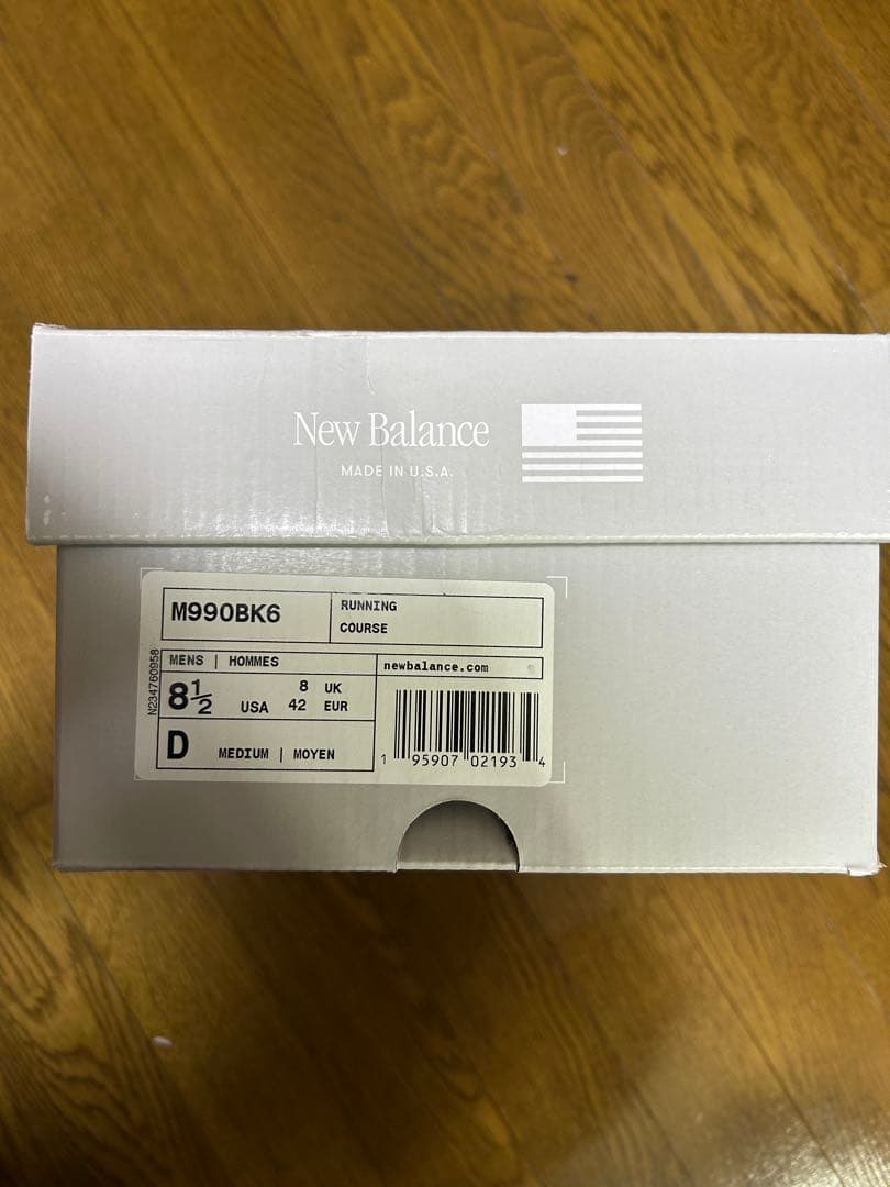 シューズ NEW BALANCE M990 V6 BLACK MADE IN USA