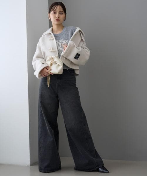 【美品】24AW スナイデル ウールシャギーショートダッフル アイボリー 完売品