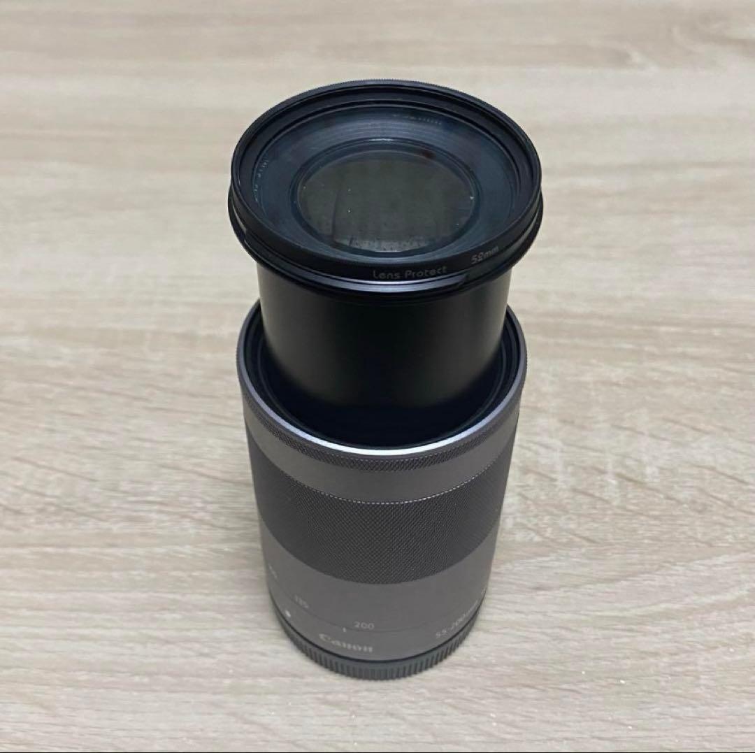 Canon EF-M 55-200mm IS STM 動作確認済 充電池付き美品
