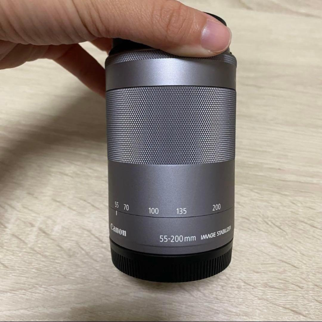 Canon EF-M 55-200mm IS STM 動作確認済 充電池付き美品