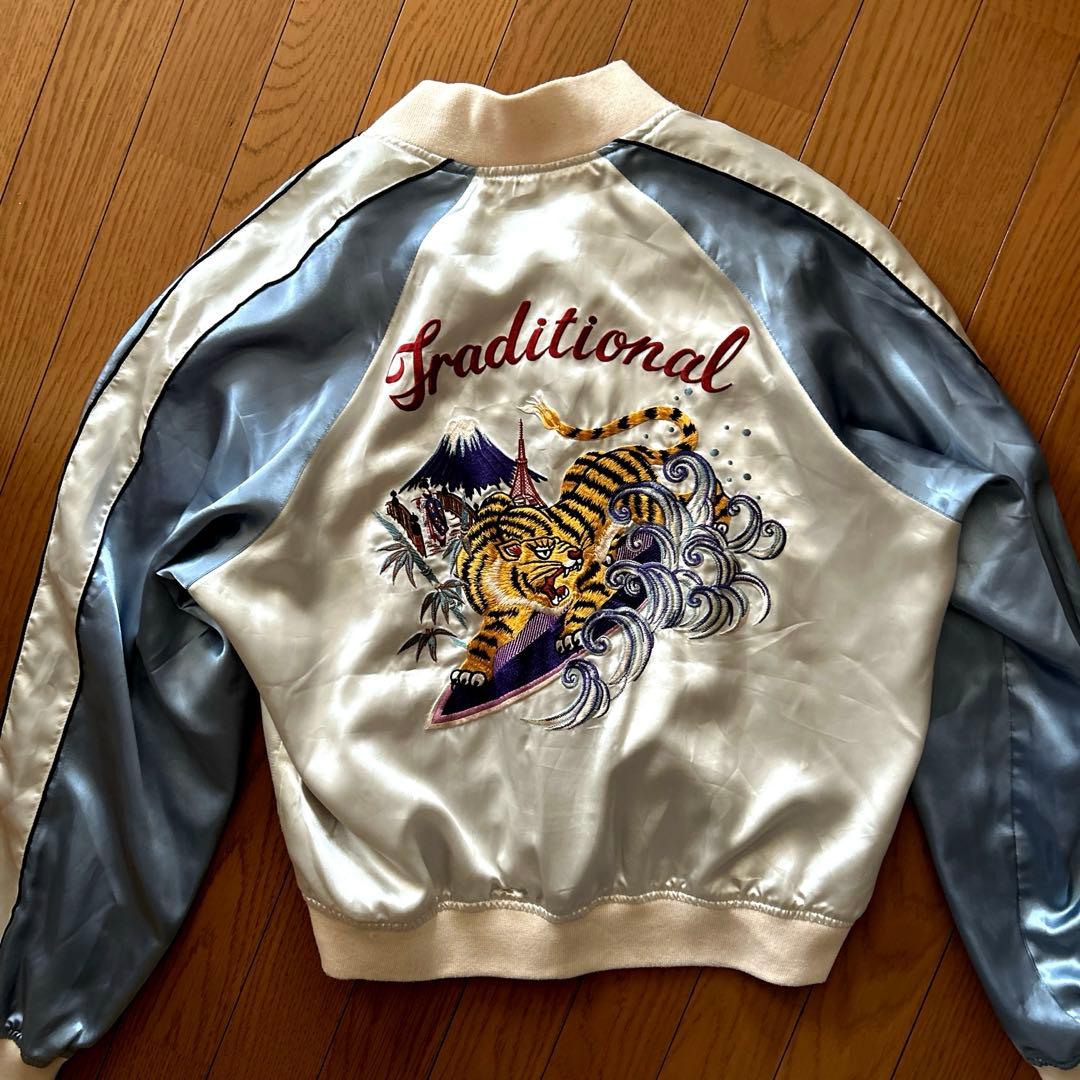 KEITA MARUYAMA スカジャン ホワイト・ブルー　Ｍサイズ