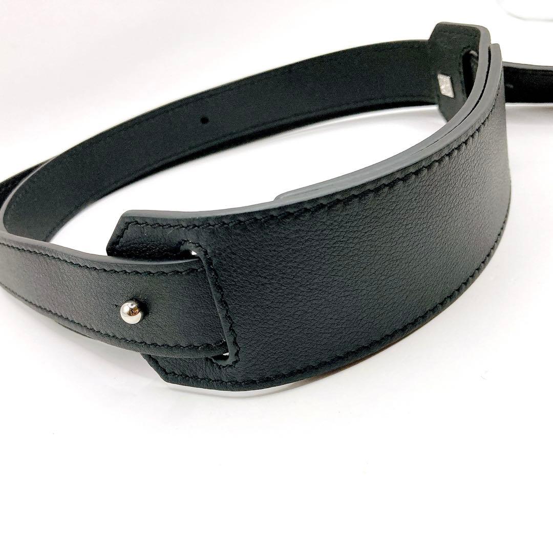 極美品✨LOEWE ロエベ ショルダーストラップ レザー ブラック アナグラム