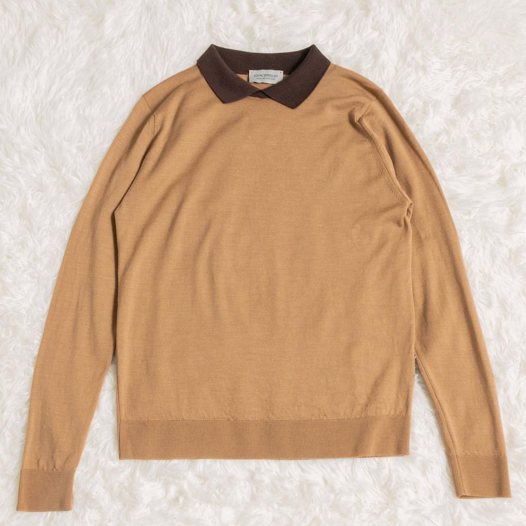 JOHN SMEDLEY ジョンスメドレー クレリック ニット ポロ 長袖