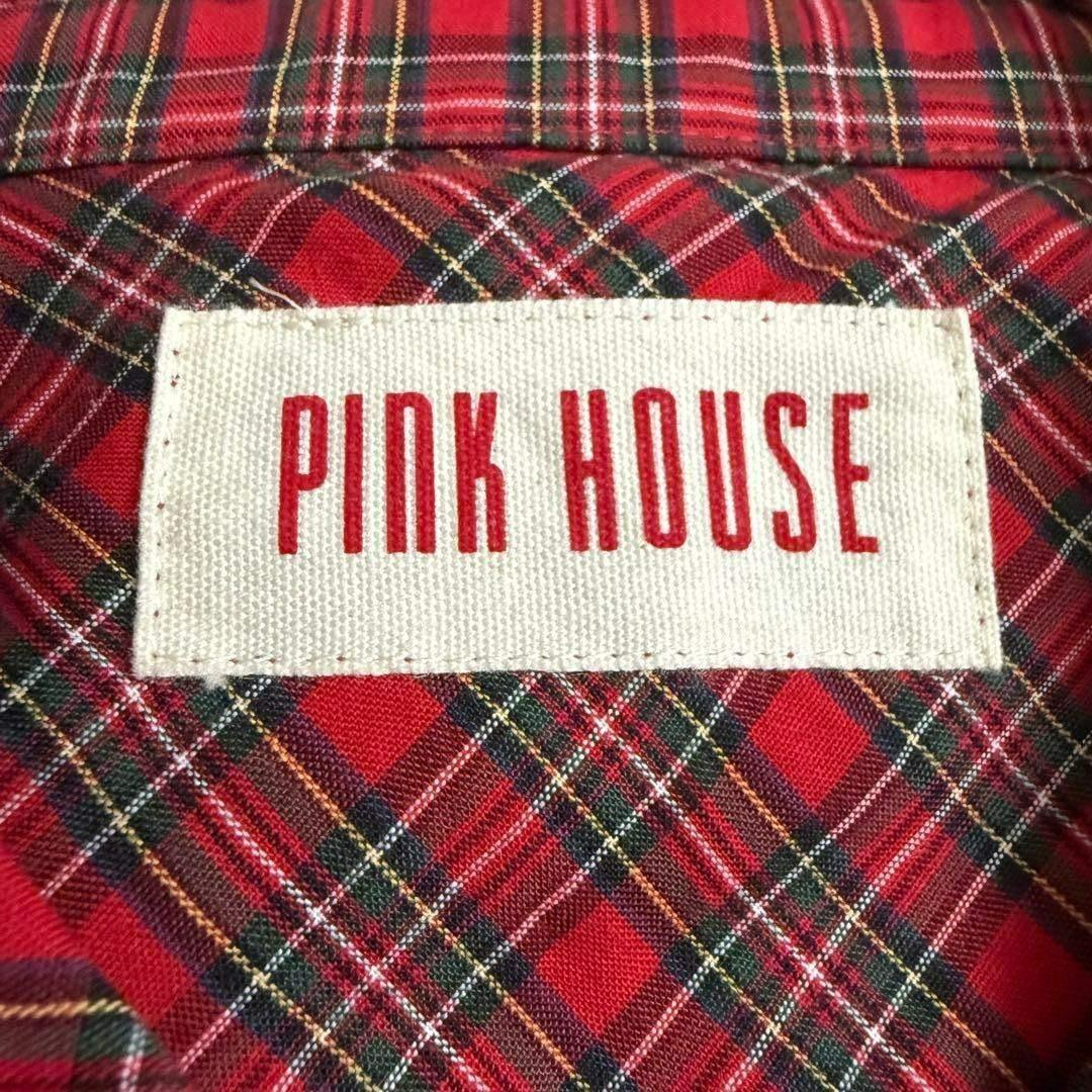 【極美品】PINK HOUSE ワンピース レッド タータンチェック 近年モデル
