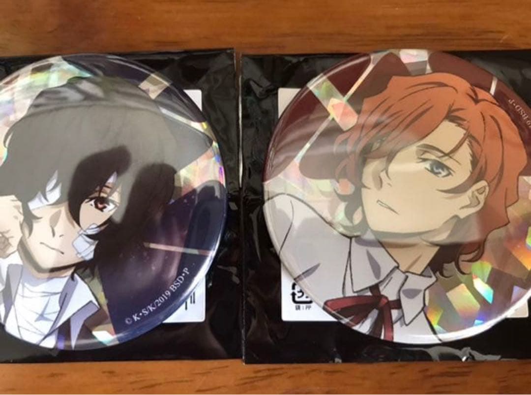 AGF2019 文豪ストレイドッグス　太宰治＆中原中也　缶バッジ