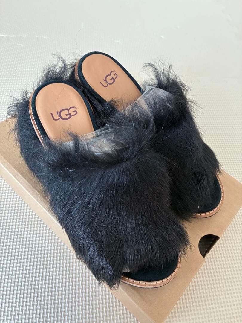 71%オフ UGG ROSAFLUFFHEELローザフラッフヒールファーサンダル