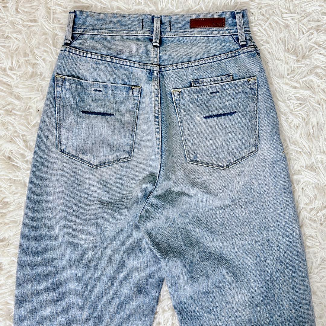 YANUK LEA トリックリアリーライト デニム 23 ボーイズストレート　S