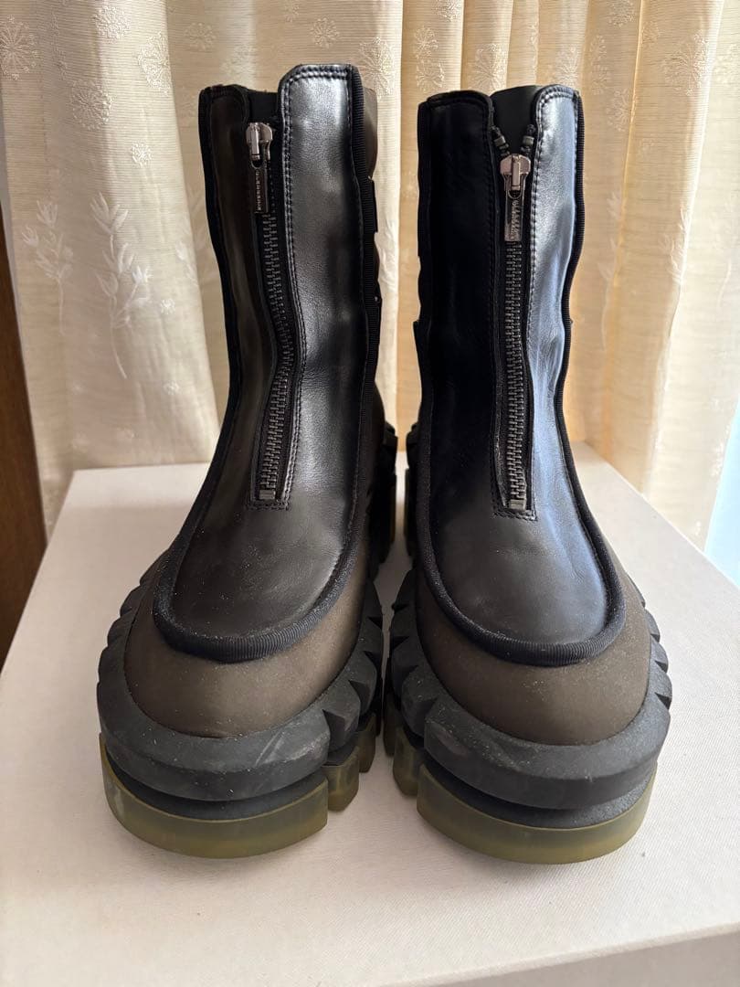 最終お値下げですCLERGERIEクレジュリーGONGサイドゴアブーツ37