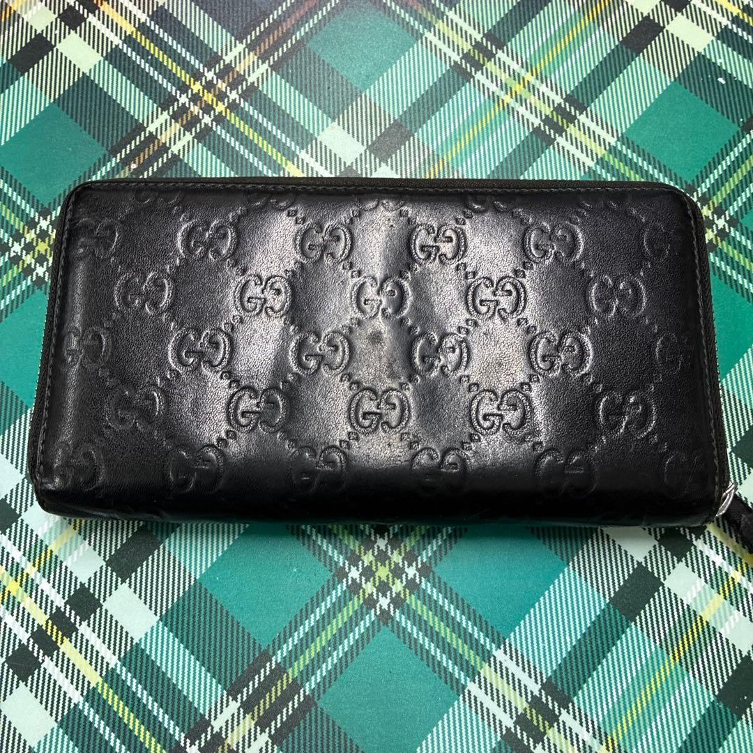 GUCCI GGパターン 黒 長財布