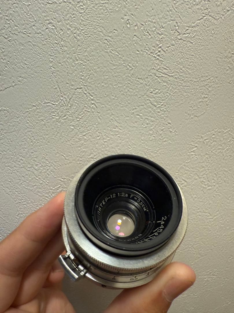 JUPITER-12 35mm F2.8シルバー レンズ　ロシア製　フィルター付