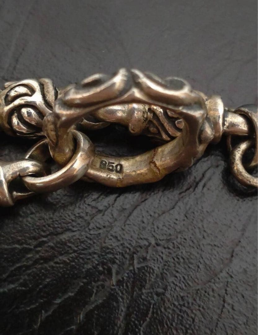 値下げ‼️トライバル　リンク　チェーン　ブレスレット 希少シルバー950