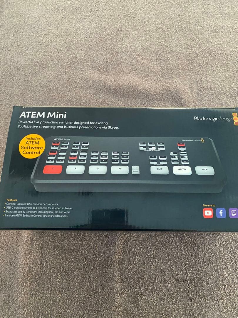 新品未使用　ビデオスイッチャー　ATEM Mini ブラックマジックデザイン