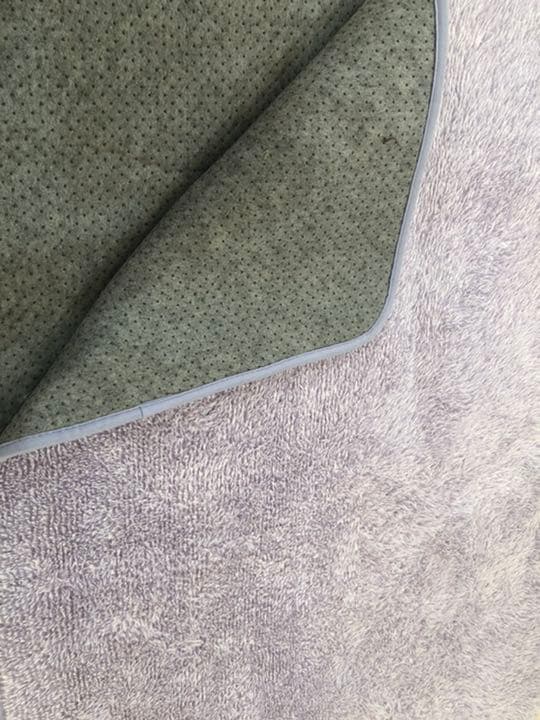 美品　贅沢シャギーラグ 大判カーペット ラベンダー 190cm×280cm