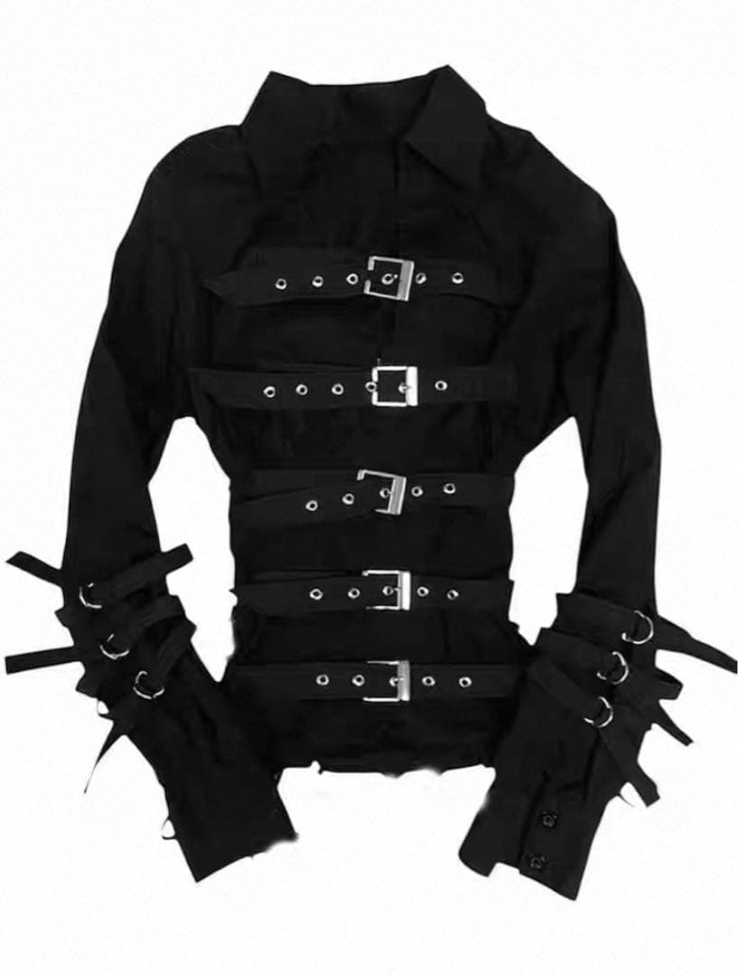 アヴァンギャルド ストラップ付きジャケット y2k 平成　黒