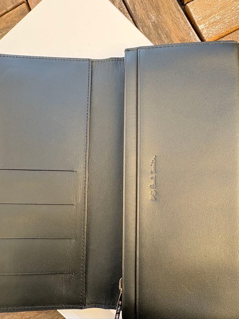 【未使用】Paul Smith ブラック レザー 長財 箱付き