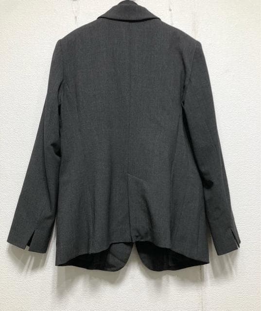 新品☆LLグレー系9分丈テーパードパンツスーツストレッチ仕事フォーマル◯G265