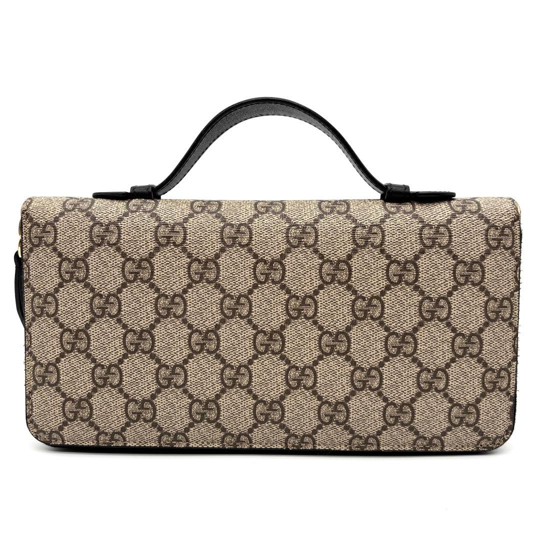 【極美品】グッチ 長財布 オーガナイザー GGスプリーム トラベルウォレット