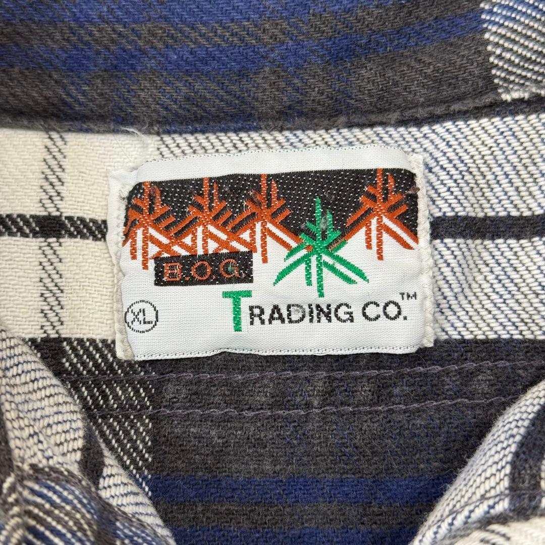 B.O.G. TRADING 80s USA製 ヘビーネルシャツ ヘビネル