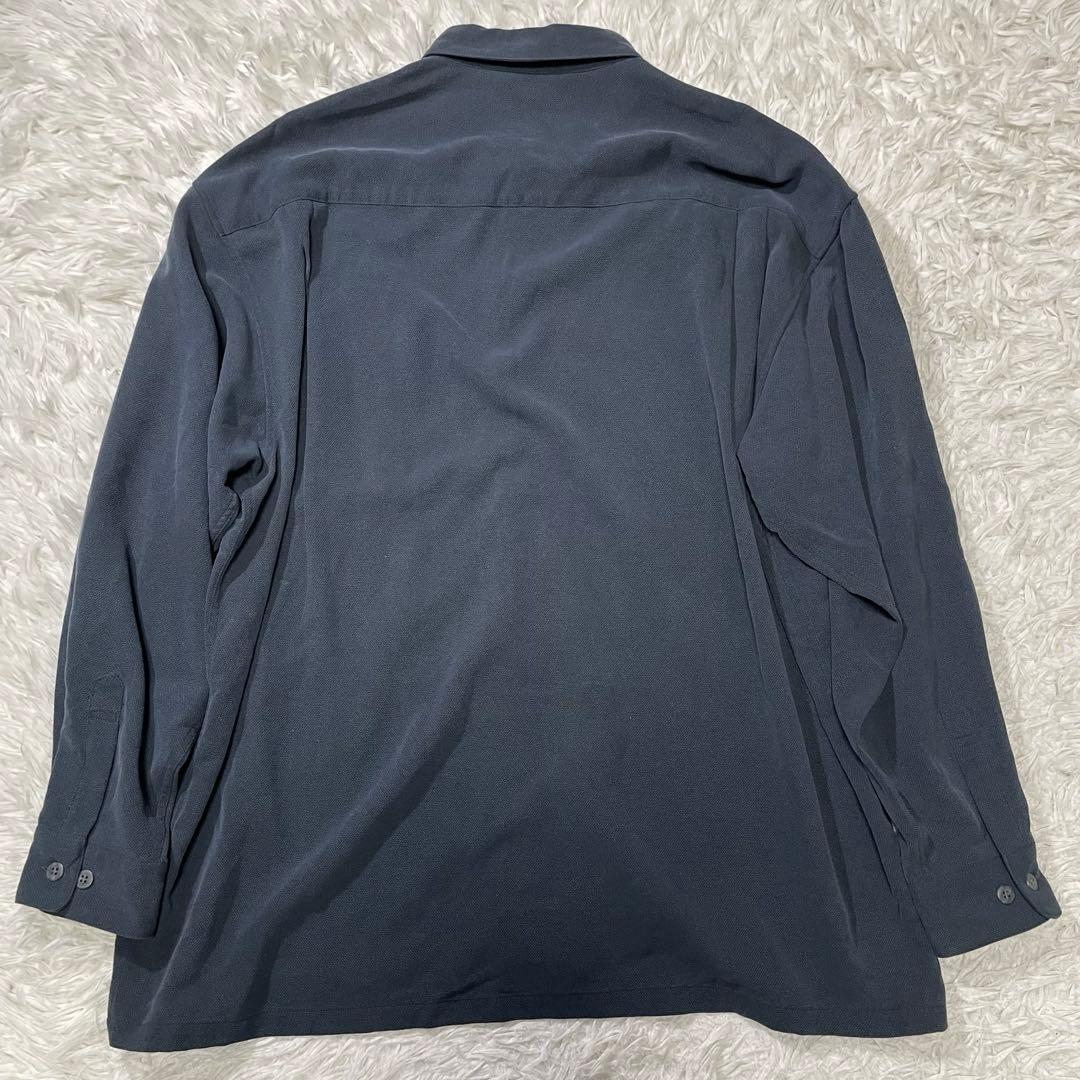 美品　バレンシアガ　スポーツ　長袖　シャツ　ネイビー　大きいサイズ　ビンテージ