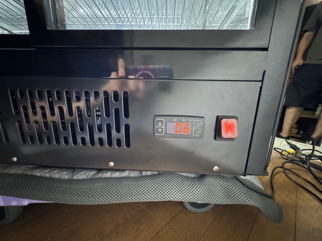 【美品】レマコム冷蔵ショーケース　丸型120ℓ 100V