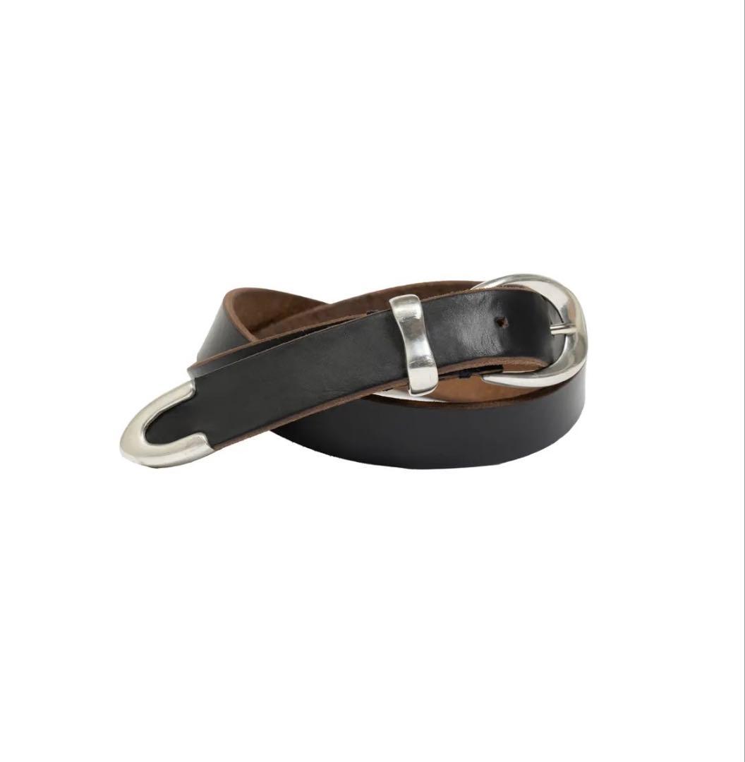 小物 Choromexcel narrow western belt ovy