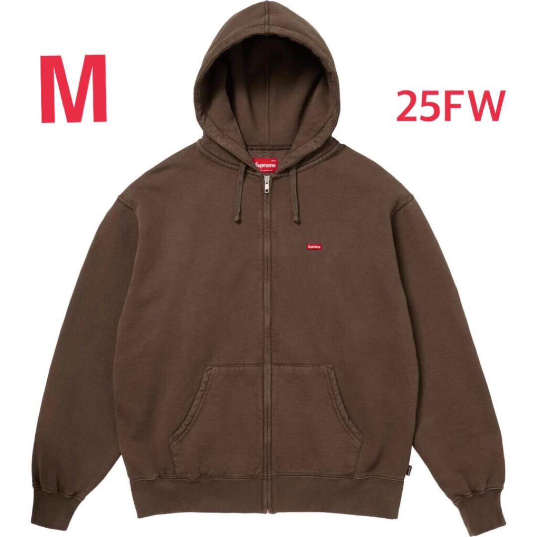 25FW Supreme スモールボックスジップアップフーデッドスウェットシャツ