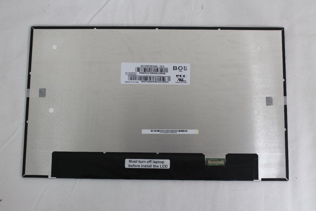 【新品・未使用】修理交換用 NV133FHM-N4A 液晶パネル 13.3 ②
