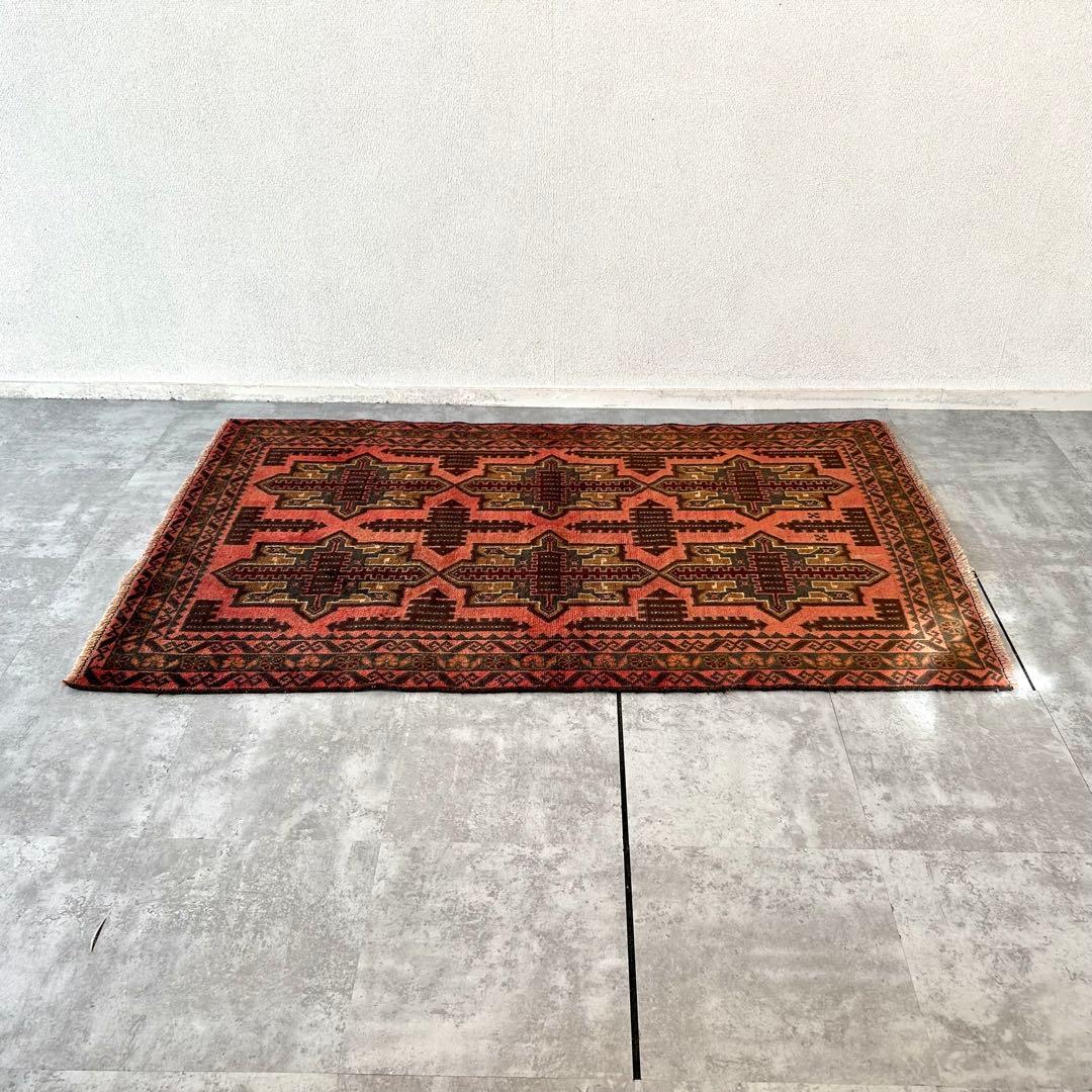 【1980's vintage】 バルーチ族作 139cm × 85cm ラグ