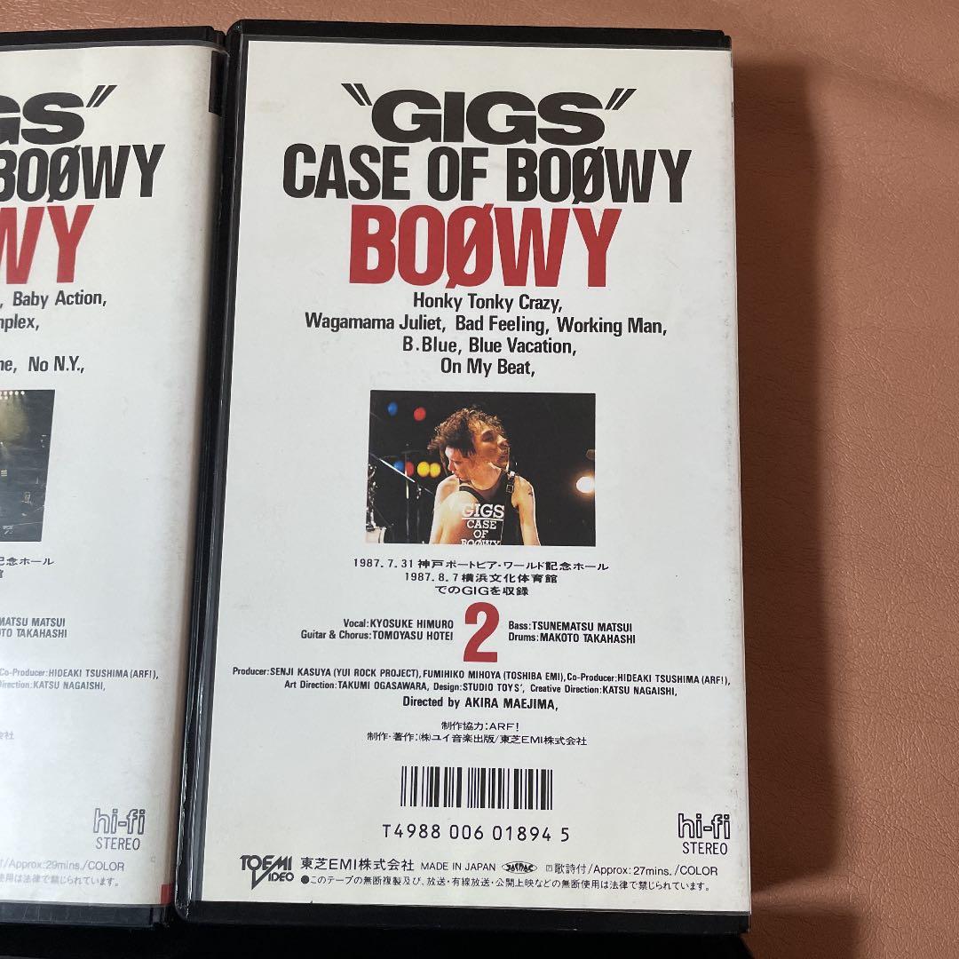 BOØWY【非売品】VHS BOΦWY CASE OF BOOWY 1234